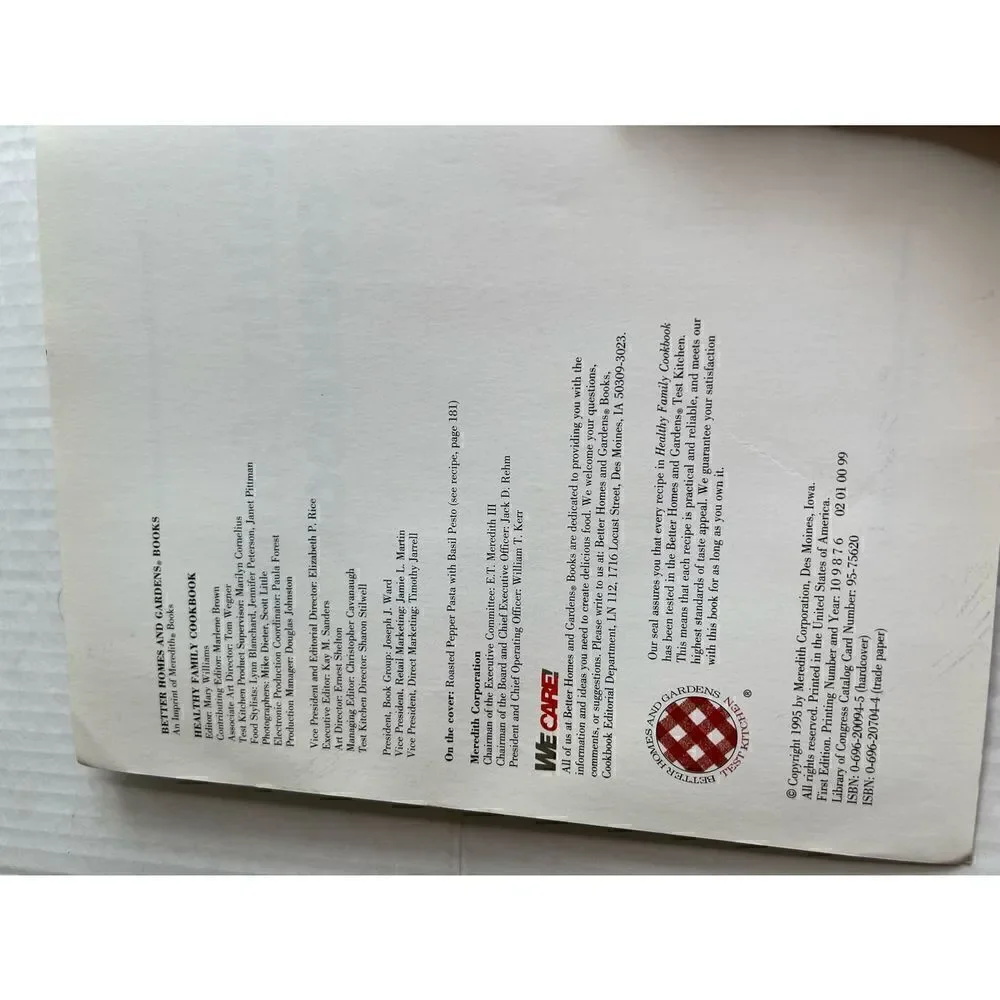 3/$15 Healthy Family cookbook by Better Homes & Gardens